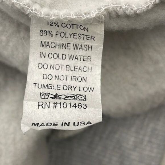 Hill Hollywood California Gray Pullover Oversized Sweatshirt Size L - Picture 6 of 6